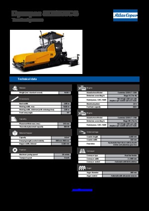 Lánctalpas finiserek Dynapac SD 2500 CS