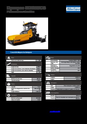 Lánctalpas finiserek Dynapac SD 2550 CS