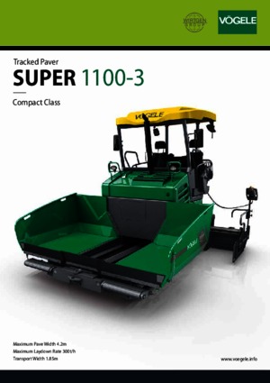 Lánctalpas finiserek Vögele Super 1100-3