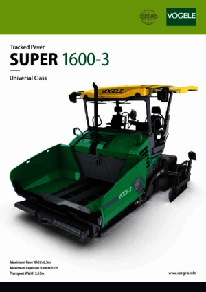 Lánctalpas finiserek Vögele Super 1600-3