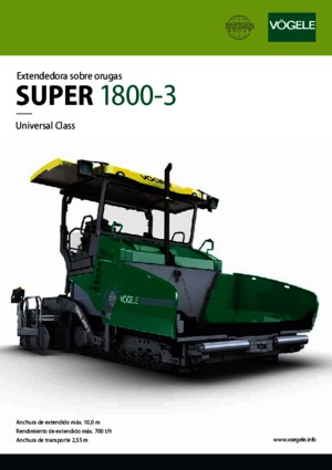 Lánctalpas finiserek Vögele Super 1800-3