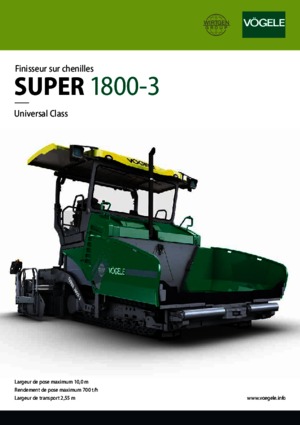 Lánctalpas finiserek Vögele Super 1800-3