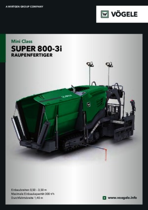 Lánctalpas finiserek Vögele Super 800-3i