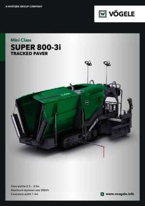 Lánctalpas finiserek Vögele Super 800-3i