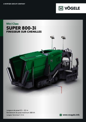 Lánctalpas finiserek Vögele Super 800-3i