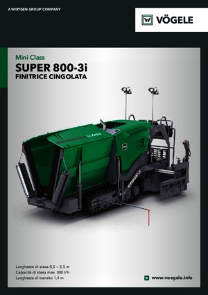 Lánctalpas finiserek Vögele Super 800-3i