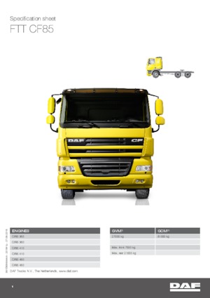 Nyergesvontatók DAF CF 85.410 FTT SC