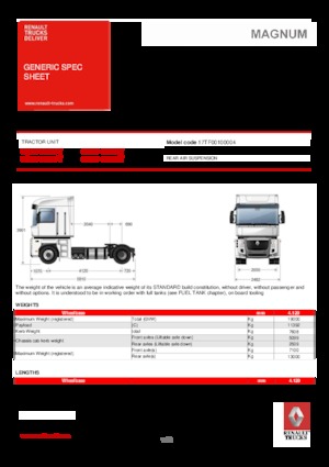Nyergesvontatók Renault MAGNUM 440.19 4X2 T