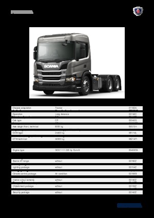 Nyergesvontatók Scania P 220 A6x2NA