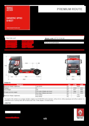 Nyergesvontatók Renault PREMIUM 460.19 4X2 LD T TRUCK RACING