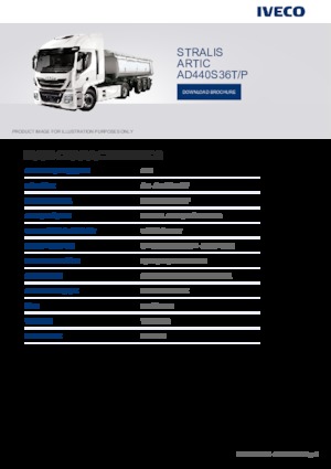 Nyergesvontatók Iveco STRALIS ARTIC AD440S36T/P