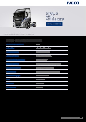 Nyergesvontatók Iveco STRALIS ARTIC AS440S42TX/P