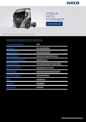 Nyergesvontatók Iveco STRALIS ARTIC AT440S48T/P