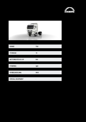 Nyergesvontatók MAN TGX 18.540