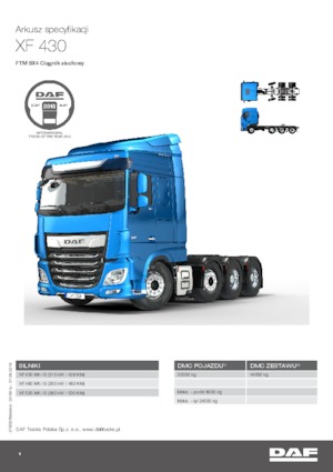 Merevvázak DAF XF 430 FTM SC