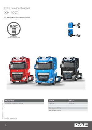 Nyergesvontatók DAF XF 530 FT , Anniversary Edition SSC
