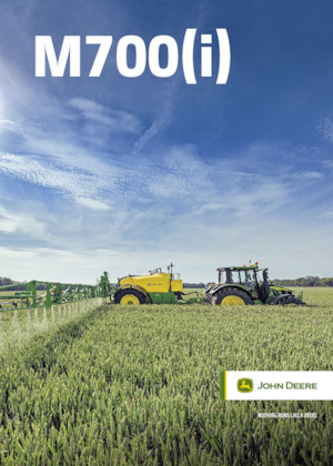 Vontatható szántóföldi permetezők John Deere M740i