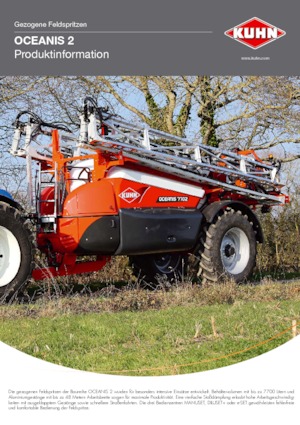 Vontatható szántóföldi permetezők Kuhn Oceanis 2-5600