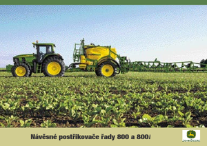 Vontatható szántóföldi permetezők John Deere 840 i
