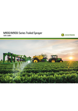 Vontatható szántóföldi permetezők John Deere M952