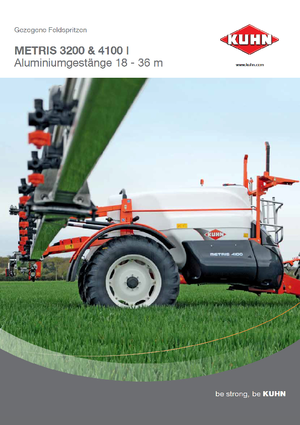 Vontatható szántóföldi permetezők Kuhn Metris 4100 RHA3