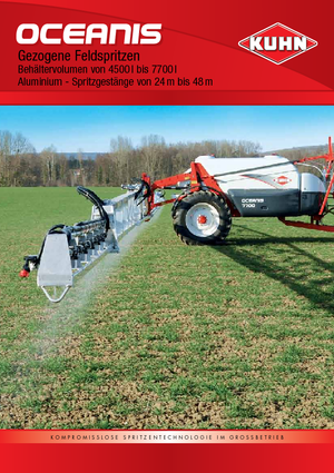 Vontatható szántóföldi permetezők Kuhn Oceanis 6500 RHA3