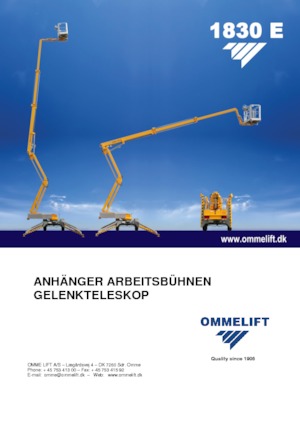 Vontatható csuklógémes munkaállványok OMMELIFT 1830 EX