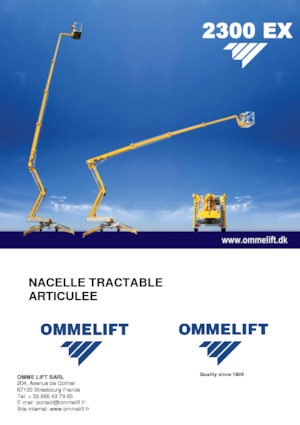 Vontatható csuklógémes munkaállványok OMMELIFT 2300 EX