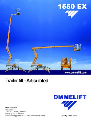 Vontatható csuklógémes munkaállványok OMMELIFT 1550 EX