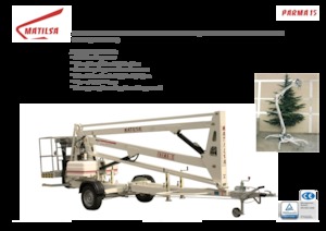 Tehergépkocsira szerelt csuklógémes munkaállványok Matilsa Parma 15