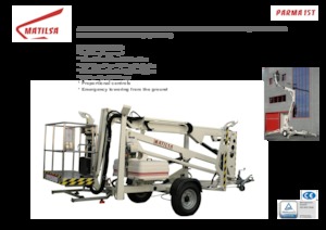 Tehergépkocsira szerelt csuklógémes munkaállványok Matilsa Parma 15 T