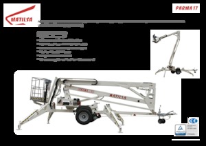 Tehergépkocsira szerelt csuklógémes munkaállványok Matilsa Parma 17