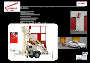 Tehergépkocsira szerelt csuklógémes munkaállványok Matilsa Parma 7