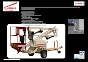 Tehergépkocsira szerelt csuklógémes munkaállványok Matilsa Parma 9