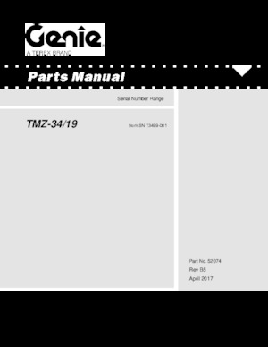 Vontatható csuklógémes munkaállványok Genie TMZ 34/19