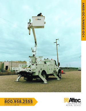 Tehergépkocsira szerelt csuklógémes munkaállványok Altec AN55-OC+