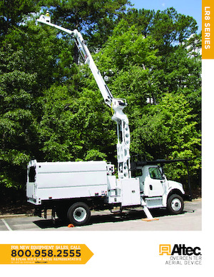 Tehergépkocsira szerelt csuklógémes munkaállványok Altec LR852 RM