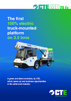 Tehergépkocsira szerelt teleszkópos munkaállványok CTE MP 20 Ev