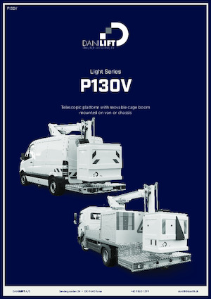 Vontatható csuklógémes munkaállványok Danilift P130V