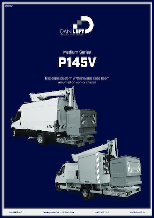 Vontatható csuklógémes munkaállványok Danilift P145V