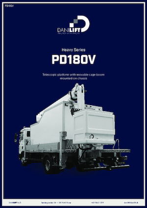 Vontatható csuklógémes munkaállványok Danilift PD180V