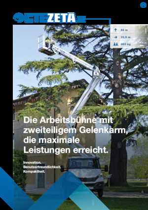 Tehergépkocsira szerelt teleszkópos munkaállványok CTE ZETA 22