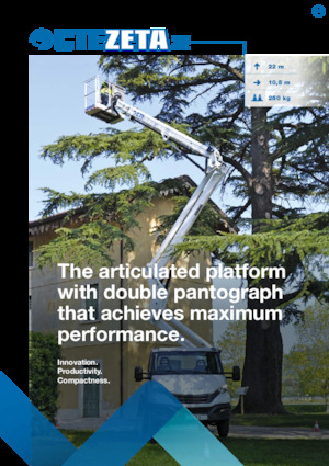 Tehergépkocsira szerelt teleszkópos munkaállványok CTE ZETA 22