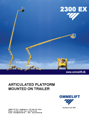 Vontatható csuklógémes munkaállványok OMMELIFT Omme 2300EXBB