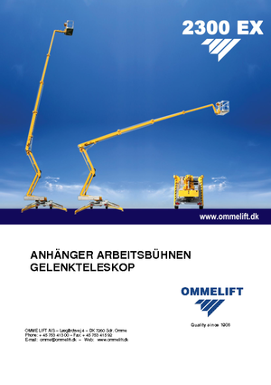 Vontatható csuklógémes munkaállványok OMMELIFT Omme 2300EXBB