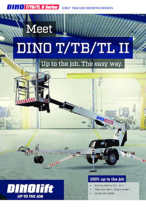 Vontatható teleszkópos munkaállványok Dino Lift Dino 105TL II