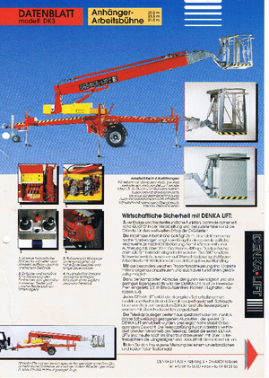 Vontatható teleszkópos munkaállványok Denka-Lift - Rothlehner 2500 DK 3 MK 25