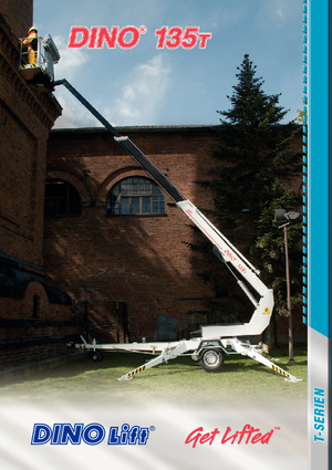 Vontatható teleszkópos munkaállványok Dino Lift Dino 135T