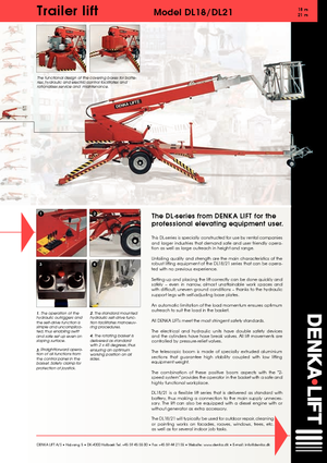 Vontatható teleszkópos munkaállványok Denka-Lift - Rothlehner DL 21 