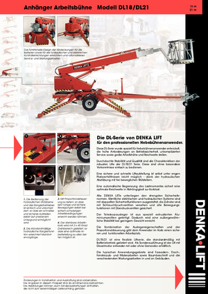 Vontatható teleszkópos munkaállványok Denka-Lift - Rothlehner DL 21 